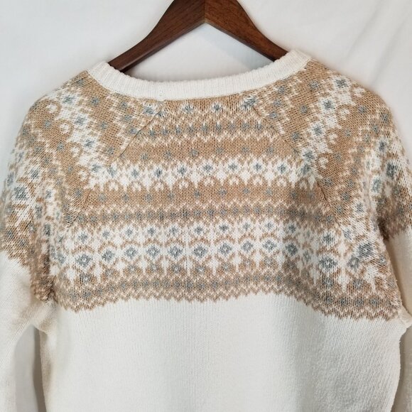 Mutual Weave Women’s Nordic Style Sweater Medium Winter Knit Pullover Cozy Hygge - Picture 5 of 9